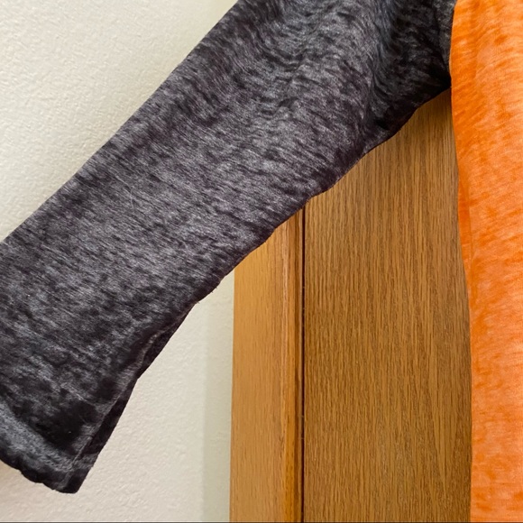 ZOE + LIV • Burnout Baseball Style Halloween Jack-O-Lantern Shirt - Size M - Picture 5 of 16